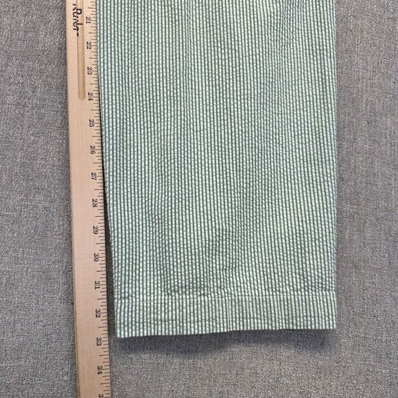 Brooks Brothers 346 Chino Pants Mens 38x33 Green Corduroy Tapered Striped Preppy - Picture 6 of 8